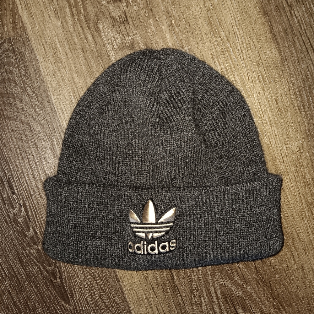 U Originals Trefoil Beanie Black/alumina Beige (unisex)